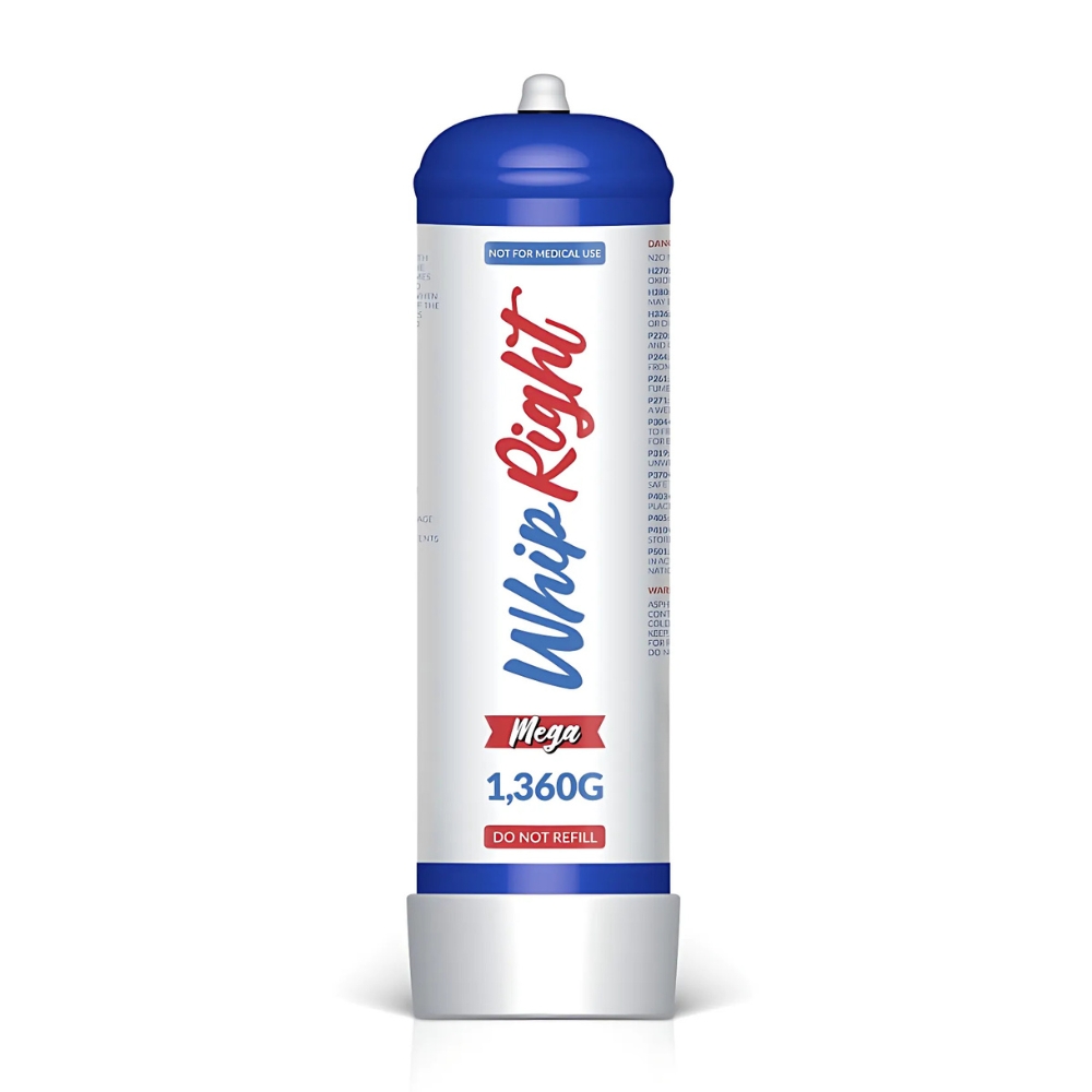 WhipRight Mega 1360g Cream Chargers 2.2L Nang Tanks WhipRight Mega 1360g Cream Chargers 2.2L Nang Tanks