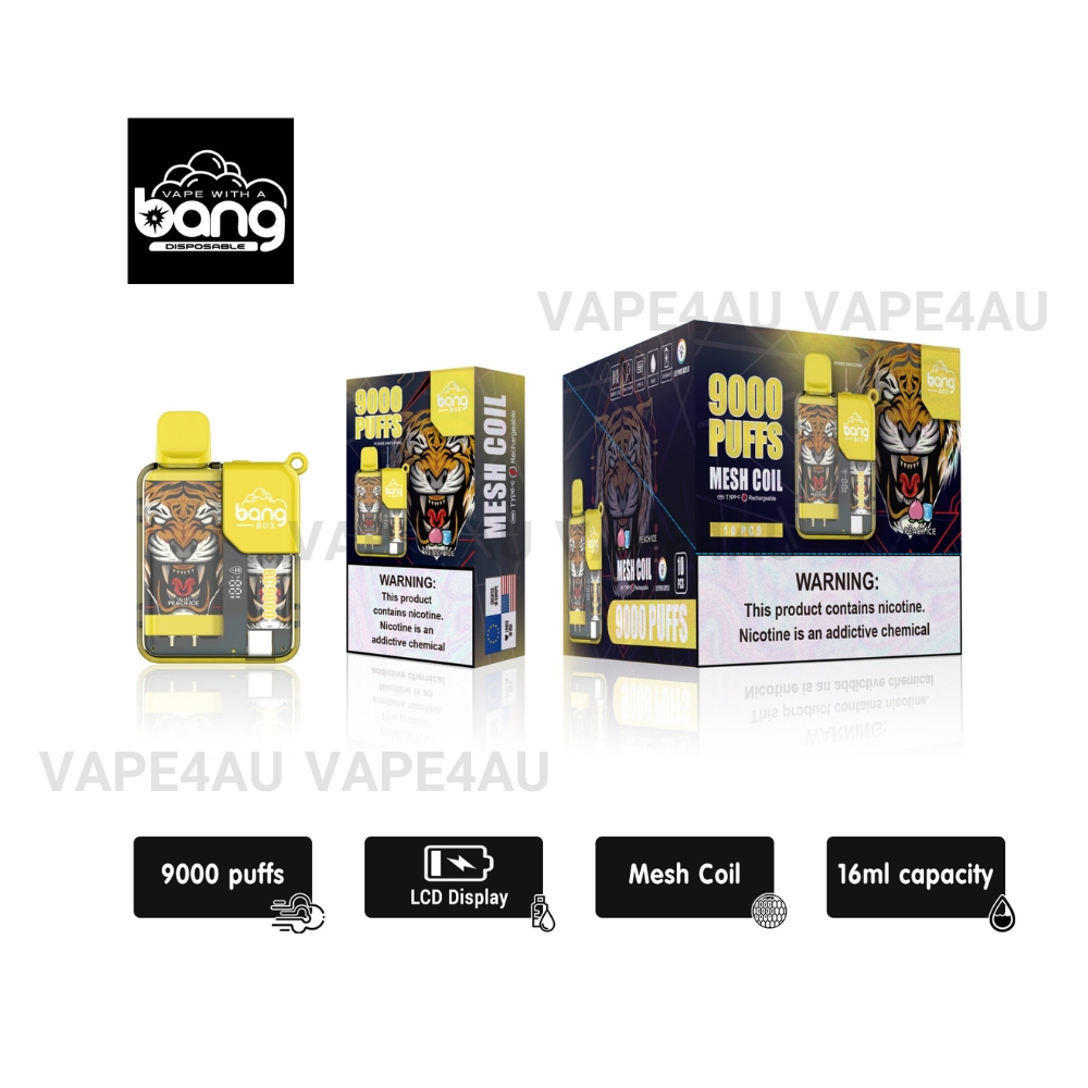 BANG Vape 9000 Puffs Peach Ice BANG Vape 9000 Puffs Peach Ice