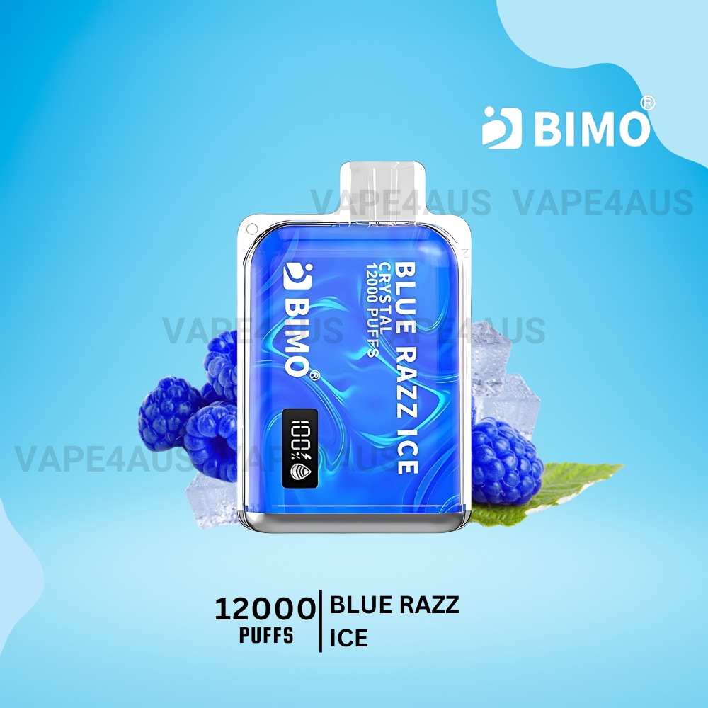 BIMO Crystal 12000 Puffs Blue Razz Ice BIMO Crystal 12000 Puffs Blue Razz Ice