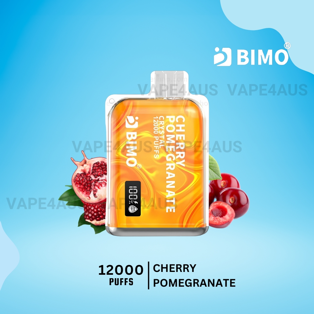 BIMO Crystal 12000 Puffs Cherry Pomegranate BIMO Crystal 12000 Puffs Cherry Pomegranate