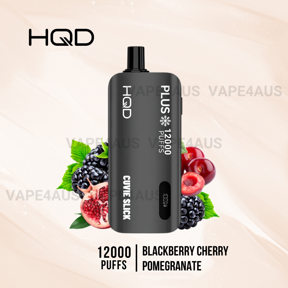 HQD Cuvie Slick Plus 12000 Puffs Blackberry Cherry Pomegranate HQD Cuvie Slick Plus 12000 Puffs Blackberry Cherry Pomegranate