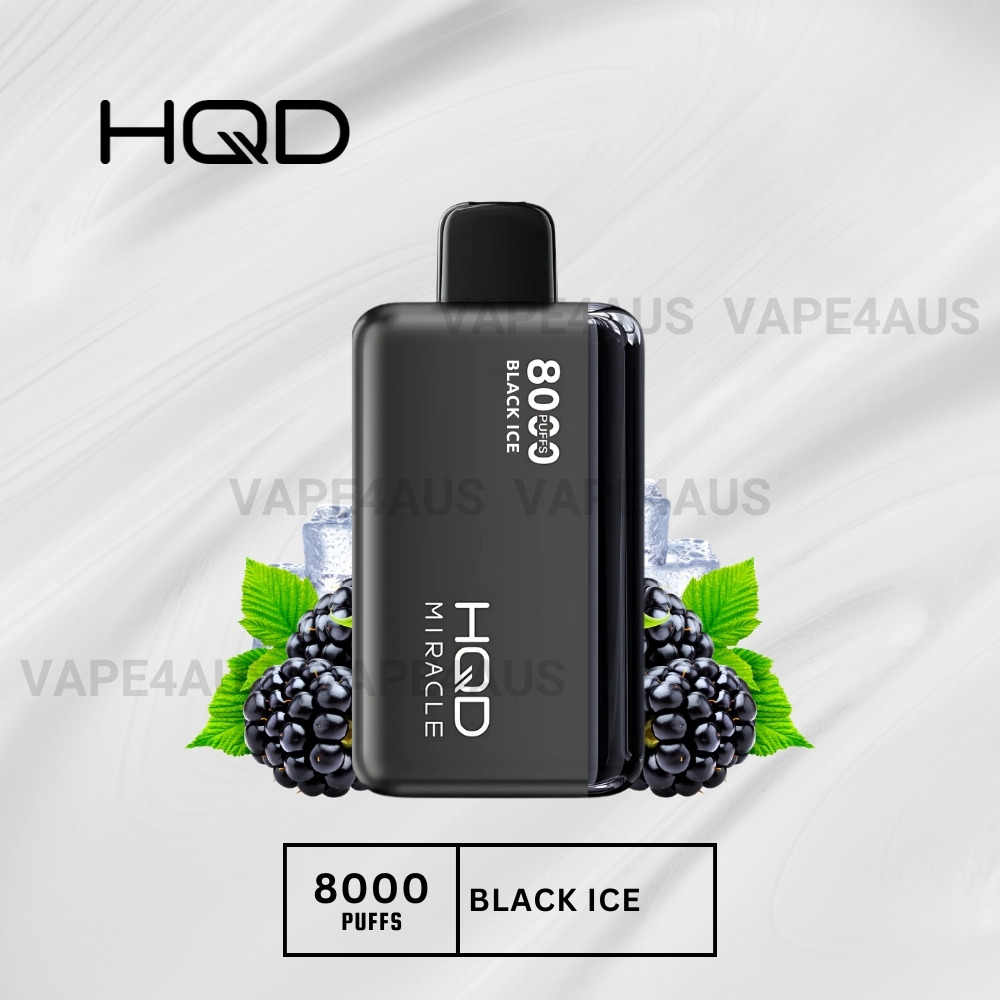 HQD Miracle 8000 Puffs Black Ice HQD Miracle 8000 Puffs Black Ice