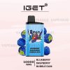 IGET Bar Pro 10000 Puffs Blueberry Raspberry Bubble Gum 2 IGET Bar Pro 10000 Puffs Blueberry Raspberry Bubble Gum