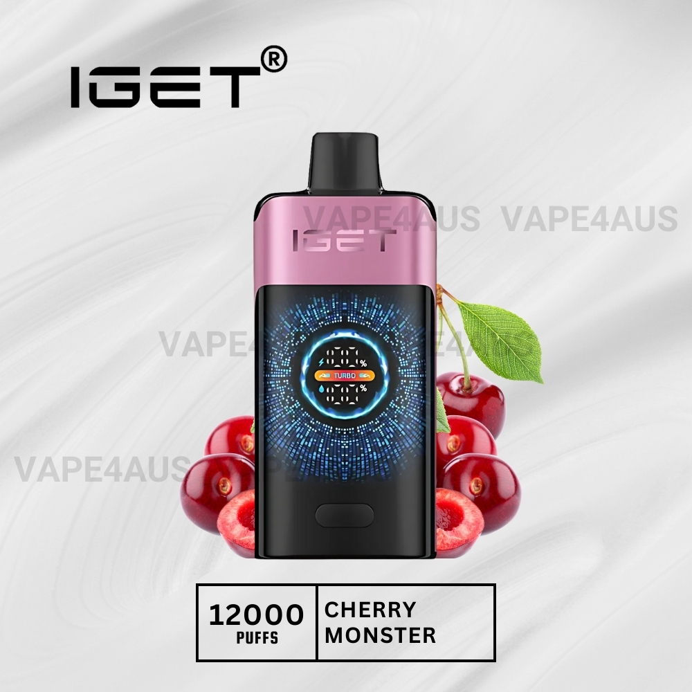 Iget One 12000 Puffs Cherry Monster IGET One 12000 Puffs Cherry Monster