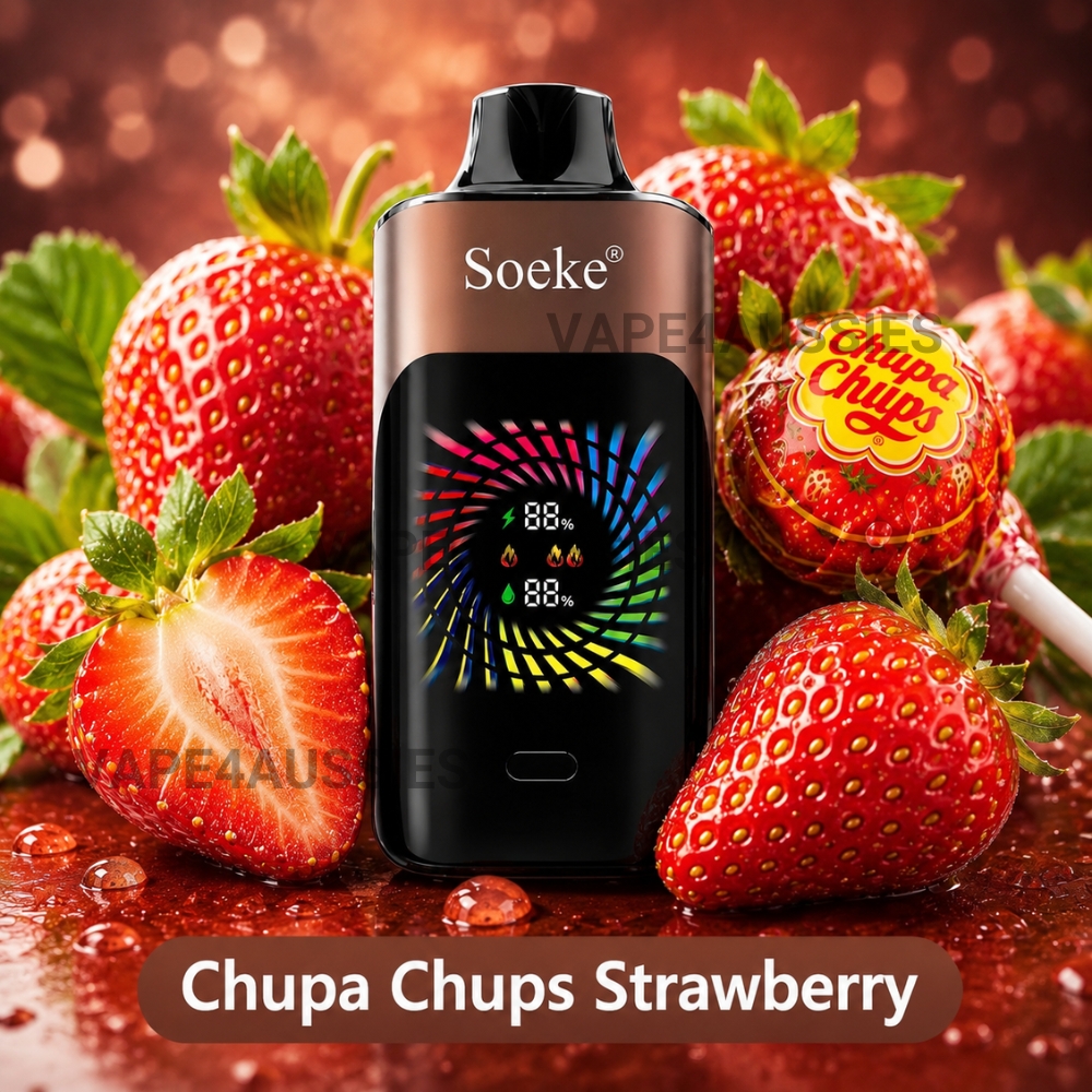 SOEKE S9 28000 Puffs Chuppa Chupps Strawberry